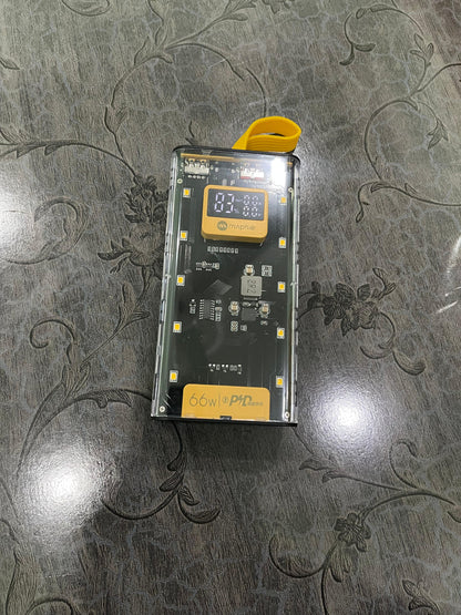 Maphie 20000mAh Transparent Power Bank | Fast Charging | Dual USB